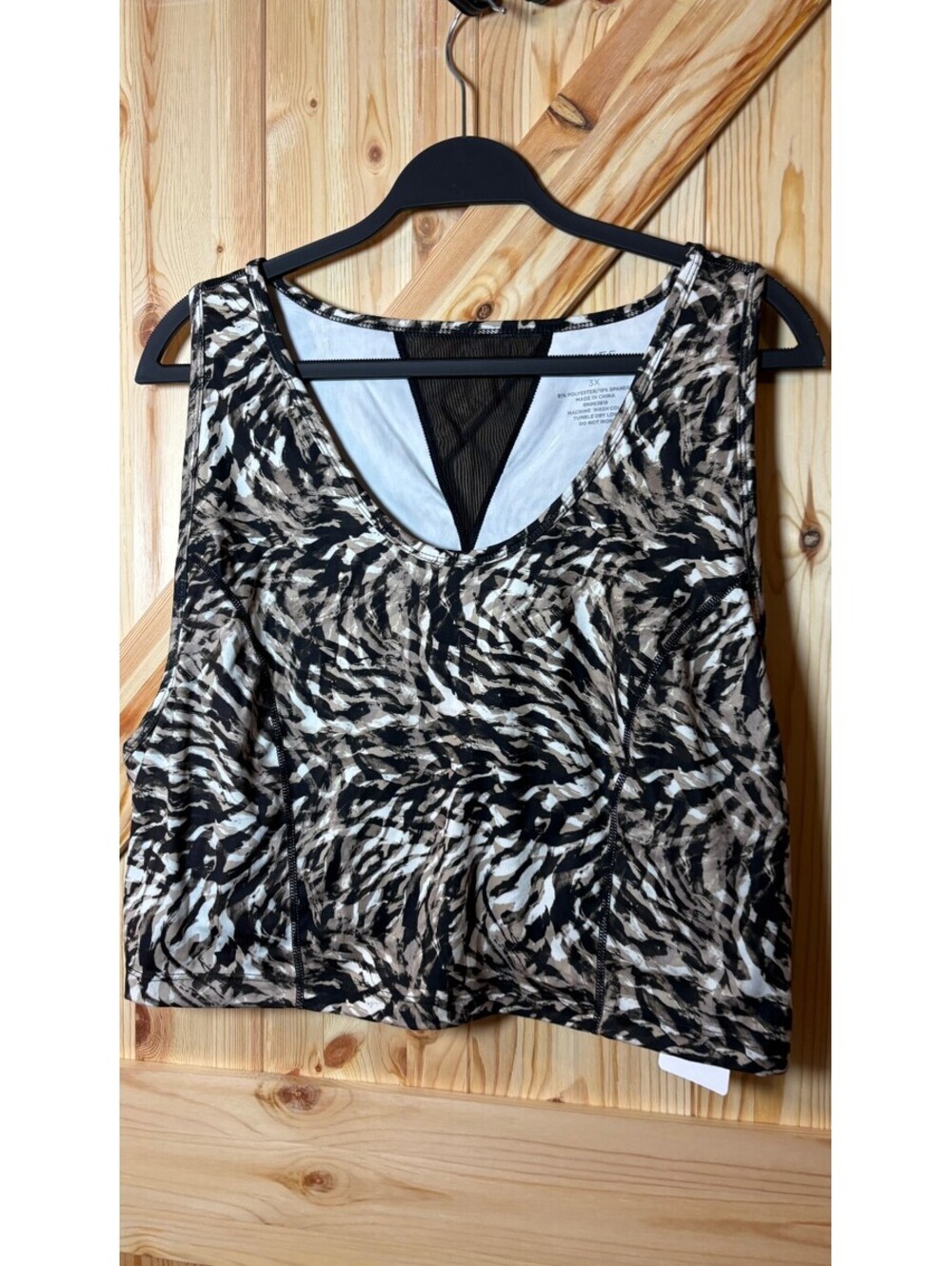Jones New York Sport Women's Athletic sports bra Tank Top Size 3X 4-Way Stretch